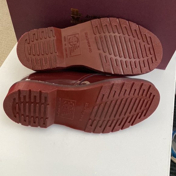 ❗️SOLD❗️Dr Martens 1461 Mono Oxblood Patent Leather Size 6 - Picture 7 of 10